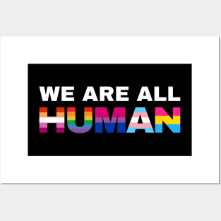 We Are All Human Pride Posters and Art